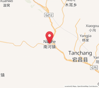 Map of Nanhe, Gansu