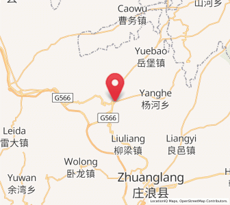 Map of Nanhu, Gansu