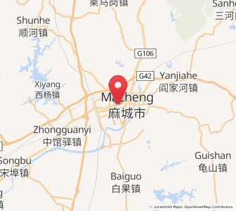 Map of Nanhu, Hubei