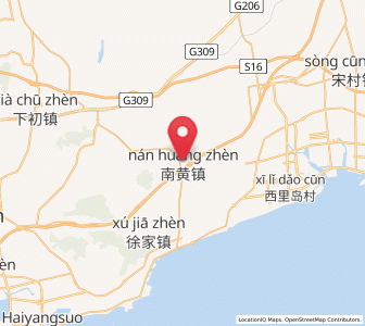 Map of Nanhuang, Shandong