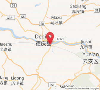Map of Nanjiangkou, Guangdong