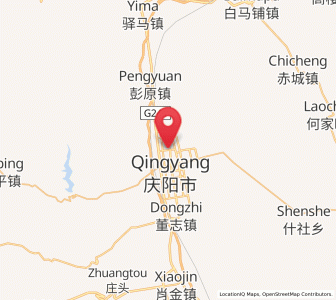 Map of Nanjie, Gansu