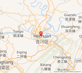 Map of Nanjin, Chongqing