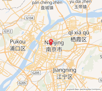 Map of Nanjing, Jiangsu
