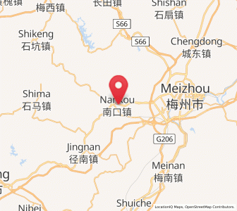Map of Nankou, Guangdong