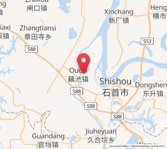 Map of Nankou, Hubei