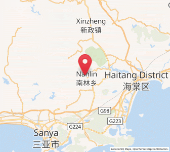 Map of Nanlin, Hainan