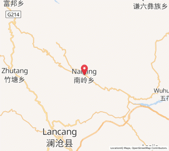 Map of Nanling, Yunnan