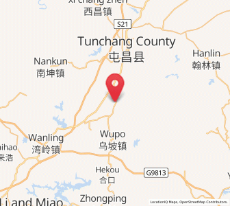 Map of Nanlü, Hainan