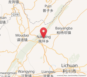 Map of Nanping, Hubei