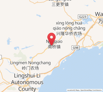 Map of Nanqiao, Hainan