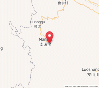 Map of Nanqiu, Gansu