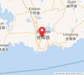 Map of Nanshan, Guangdong
