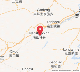 Map of Nanshanping, Hunan