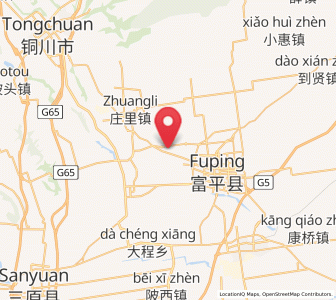 Map of Nanshe, Shaanxi