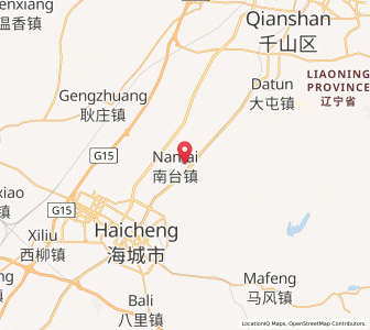 Map of Nantai, Liaoning