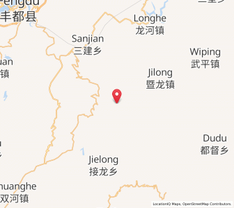 Map of Nantianhu, Chongqing