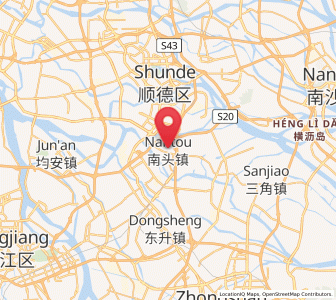 Map of Nantou, Guangdong