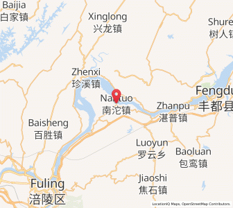 Map of Nantuo, Chongqing