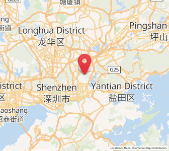 Map of Nanwan, Guangdong