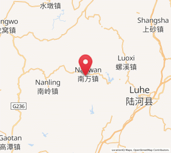 Map of Nanwan, Guangdong