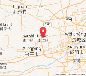Map of Nanwei, Shaanxi