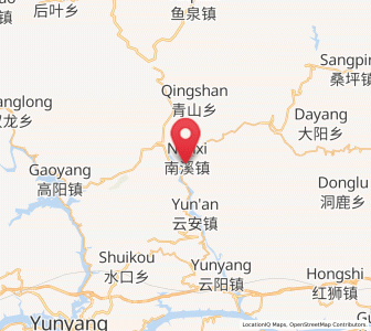 Map of Nanxi, Chongqing