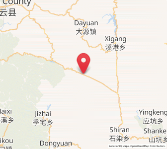 Map of Nanxi, Zhejiang
