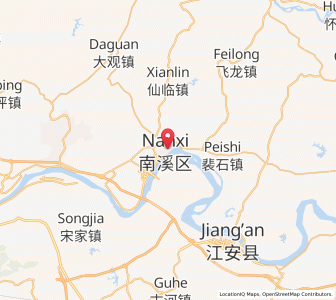 Map of Nanxi, Sichuan