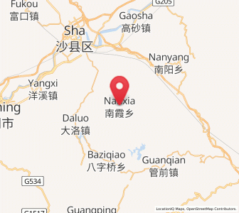 Map of Nanxia, Fujian