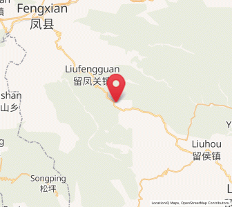 Map of Nanxing, Shaanxi