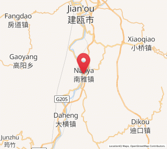 Map of Nanya, Fujian