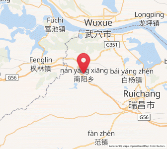 Map of Nanyang, Jiangxi