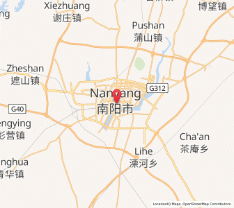 Map of Nanyang, Henan