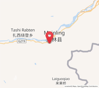 Map of Nanyi, Tibet