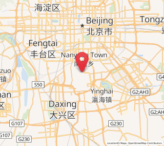 Map of Nanyuan, Beijing
