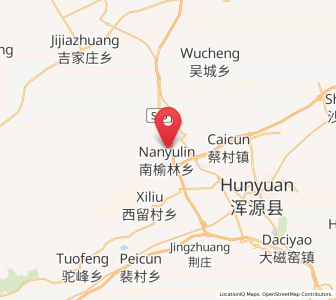 Map of Nanyulin, Shanxi