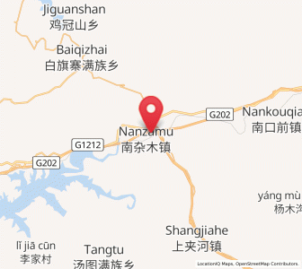 Map of Nanzamu, Liaoning