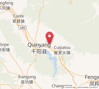 Map of Nanzhai, Shaanxi