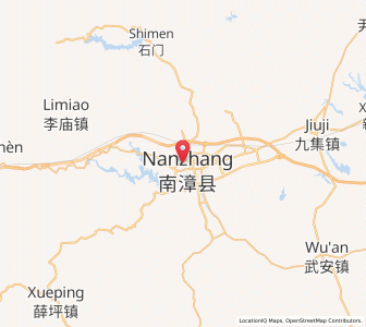 Map of Nanzhang Chengguanzhen, Hubei