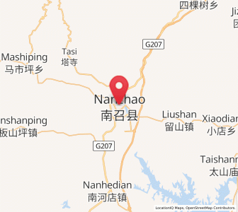 Map of Nanzhao Chengguanzhen, Henan