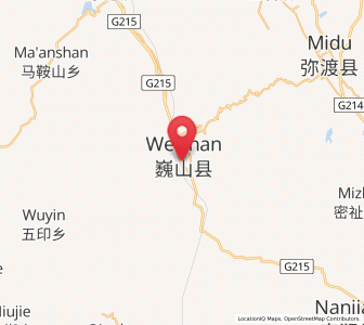 Map of Nanzhao, Yunnan