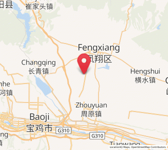 Map of Nanzhihui, Shaanxi