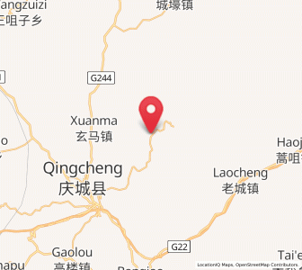 Map of Nanzhuang, Gansu