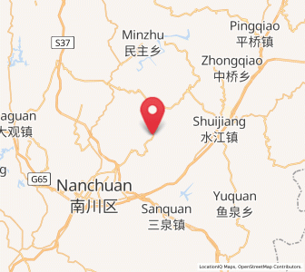 Map of Nanzhushan, Chongqing