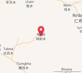 Map of Narong, Tibet