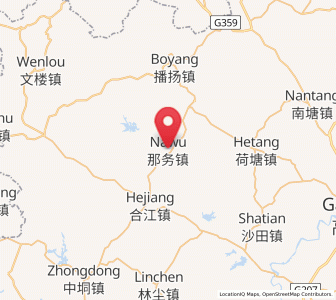 Map of Nawu, Guangdong