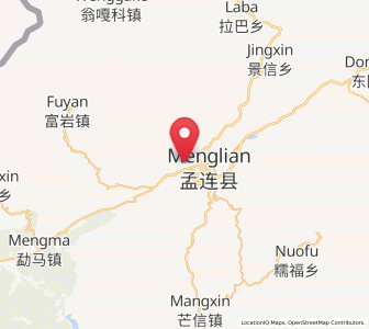 Map of Nayun, Yunnan