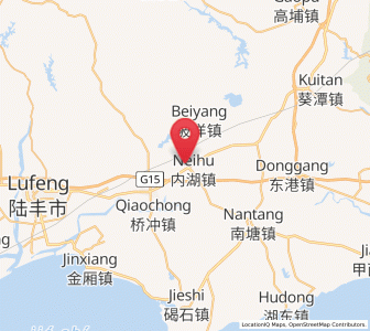 Map of Neihu, Guangdong
