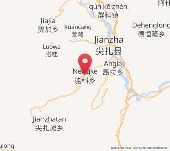 Map of Nengke, Qinghai